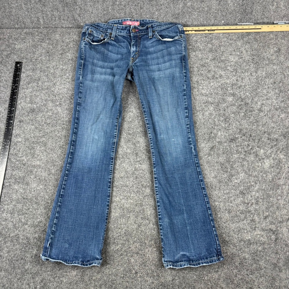 Levi's Jeans Womens 11 Blue Too Superlow 524 Bootcut Low Rise Medium Wash Denim